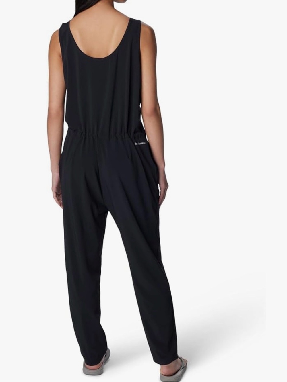 Columbia Anytime Black Sleeveless Jumpsuit NWT XL Active Travel Athleisure - Picture 3 of 16